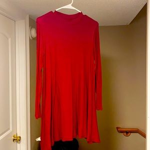 Long sleeve swing dress